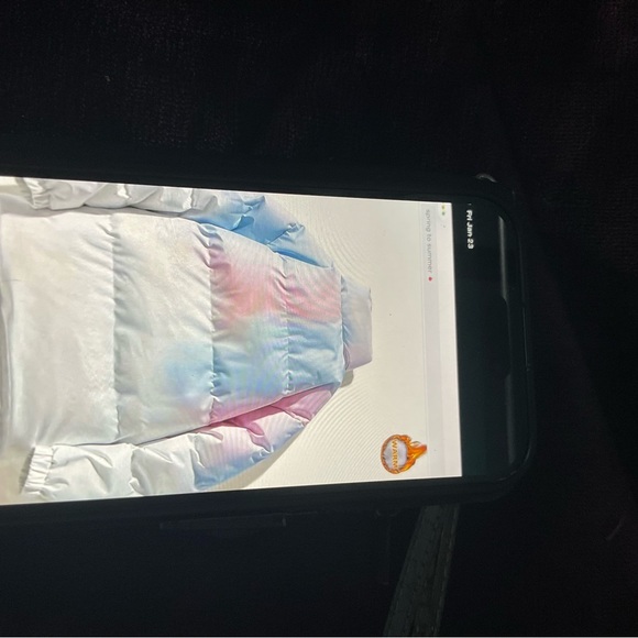 Colorful Puffer Jacket Large - Picture 2 of 2